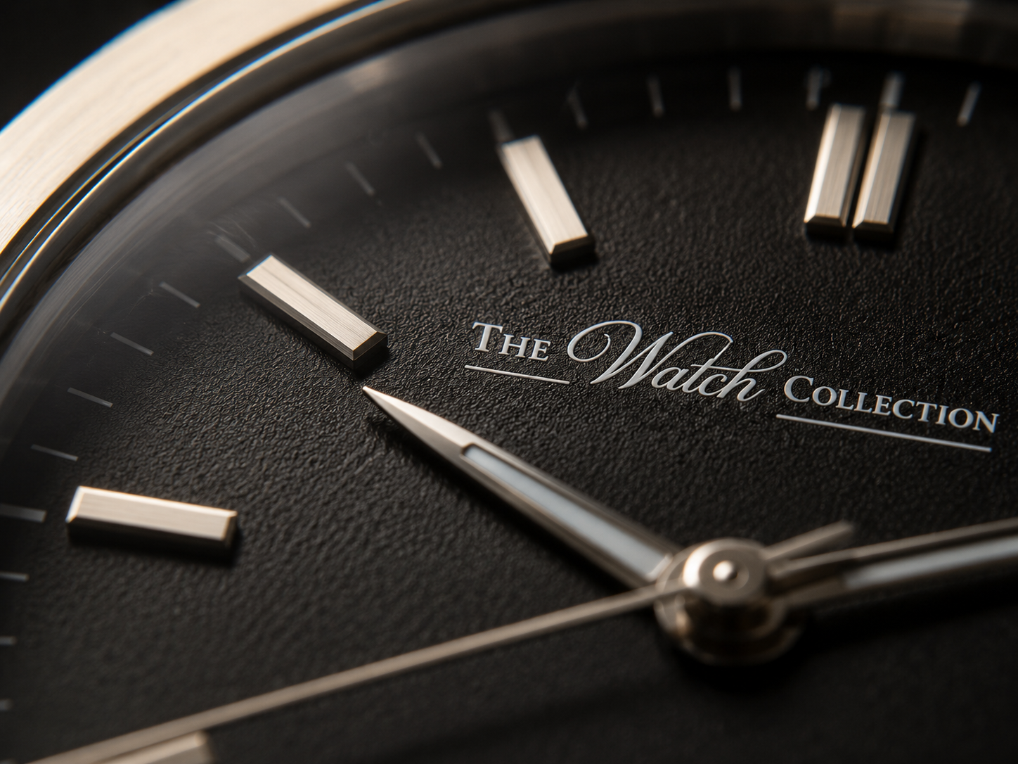 Close-up of watch dial printing showing sharp text and even lume for quality check
