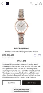 Emporio Armani Women's Rose Gold Diamond Dial - Image 2