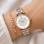 Emporio Armani Women's Rose Gold Diamond Dial