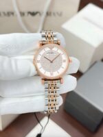 Emporio Armani Women's Rose Gold Diamond Dial - Image 4
