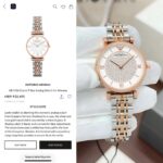 Emporio Armani Women's Rose Gold Diamond Dial - Image 6