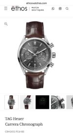 TAG Heuer Carrera Chronograph Grey Dial - Image 2