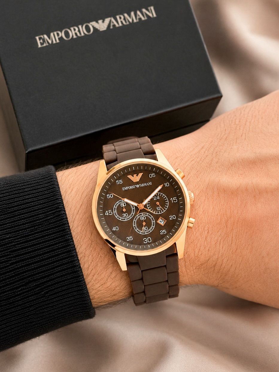 WhatsApp Image 2026-06-05 at 2.08.27 PM (1) Emporio Armani Chronograph Brown Edition - Image 1