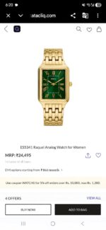 Fossil Raquel Green Rectangular Dial - Image 3