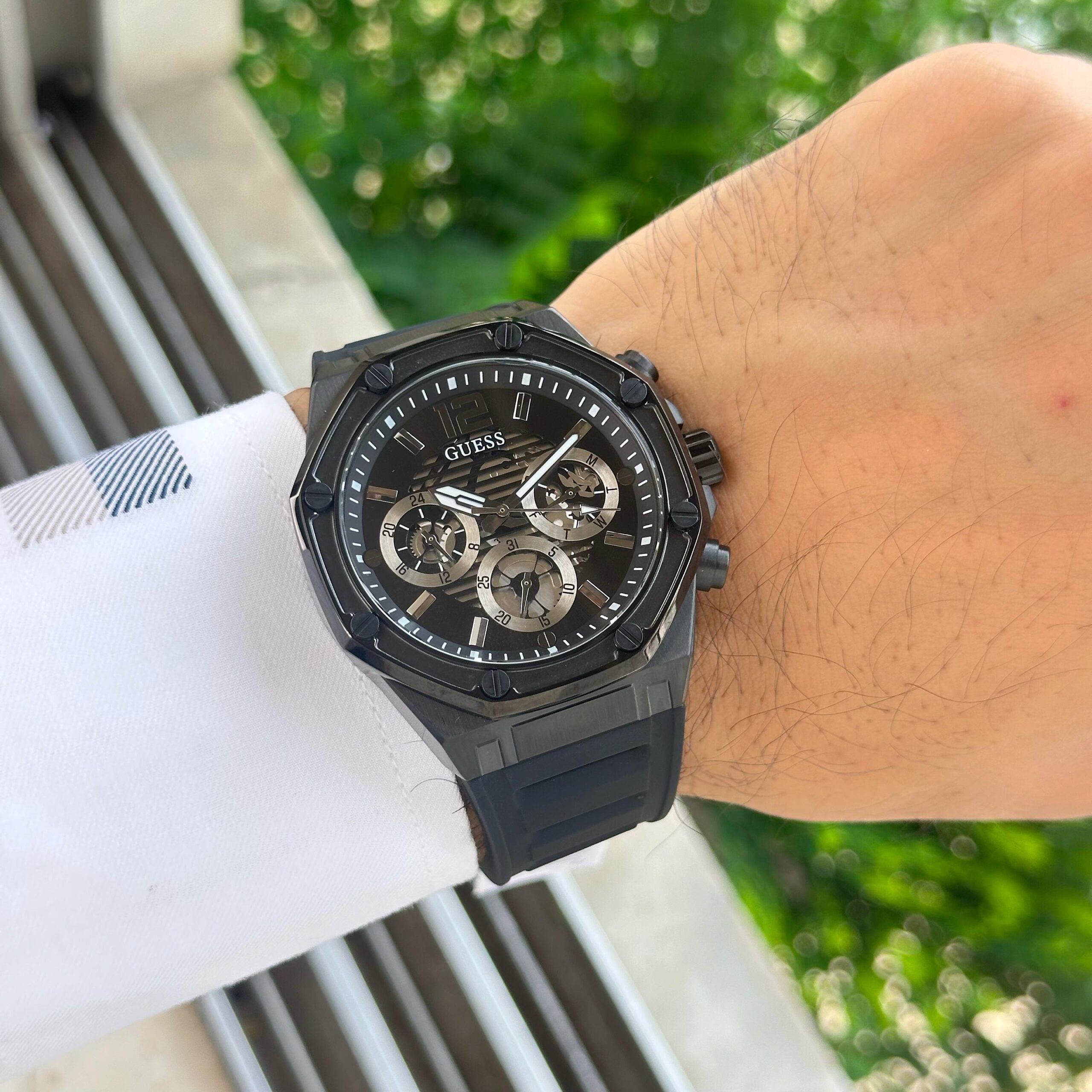 WhatsApp Image 2026-06-07 at 12.50.44 AM (1) Guess Momentum Skeleton Black Dial - Image 1