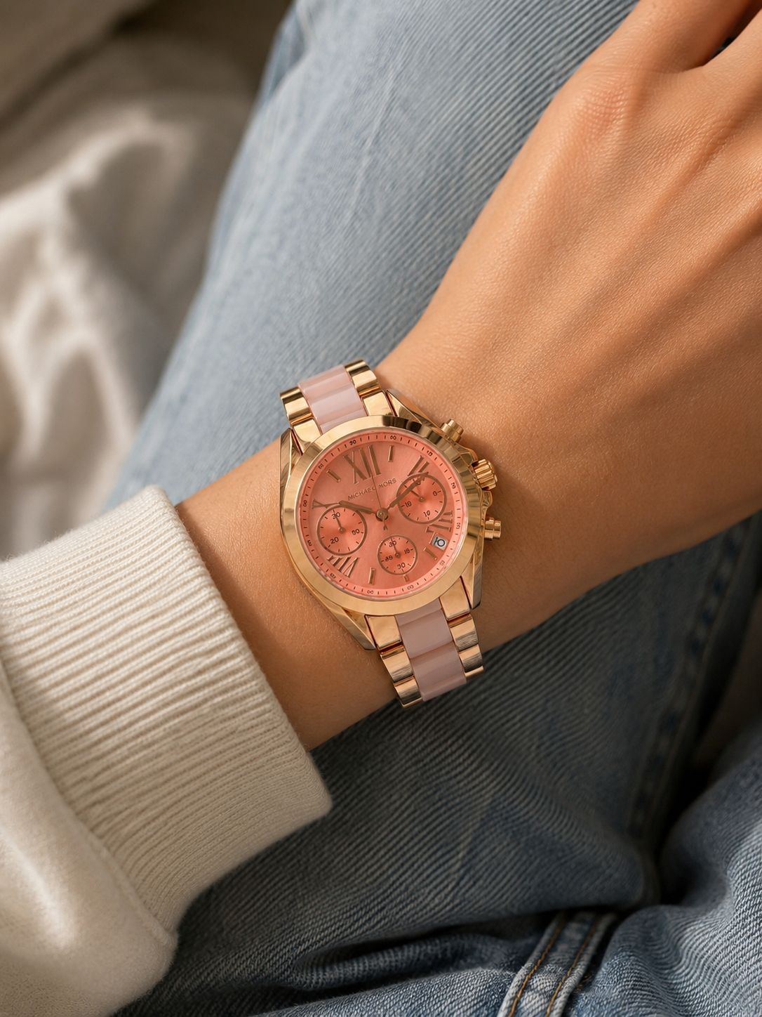 WhatsApp Image 2026-06-07 at 12.55.46 AM (1) Michael Kors Elegant Pink Dial - Image 1