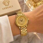 Versace VE6100523 Sunburst Gold Dial