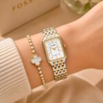 Fossil Raquel White Rectangular Dial