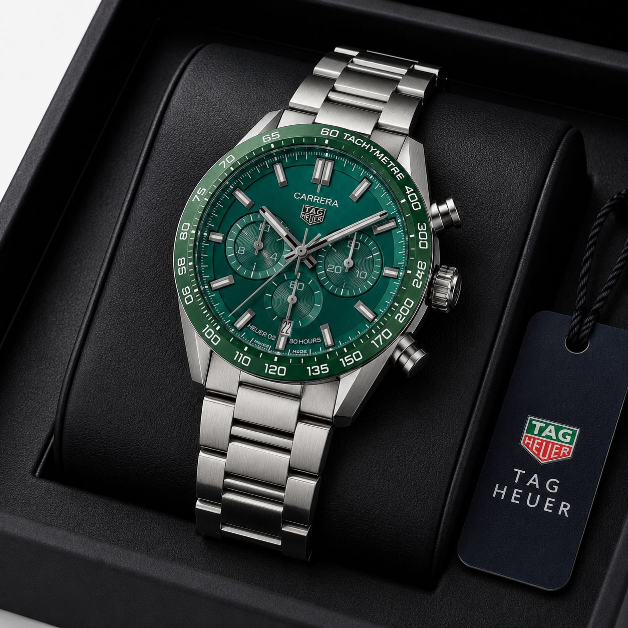 WhatsApp Image 2026-06-09 at 12.09.18 PM Tag Heuer Carrera Green Dial - Image 1