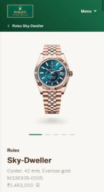 Rolex Sky-Dweller Blue Dial - Image 3