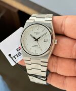 Tissot PRX Automatic Electric White Textured Dial - Image 3