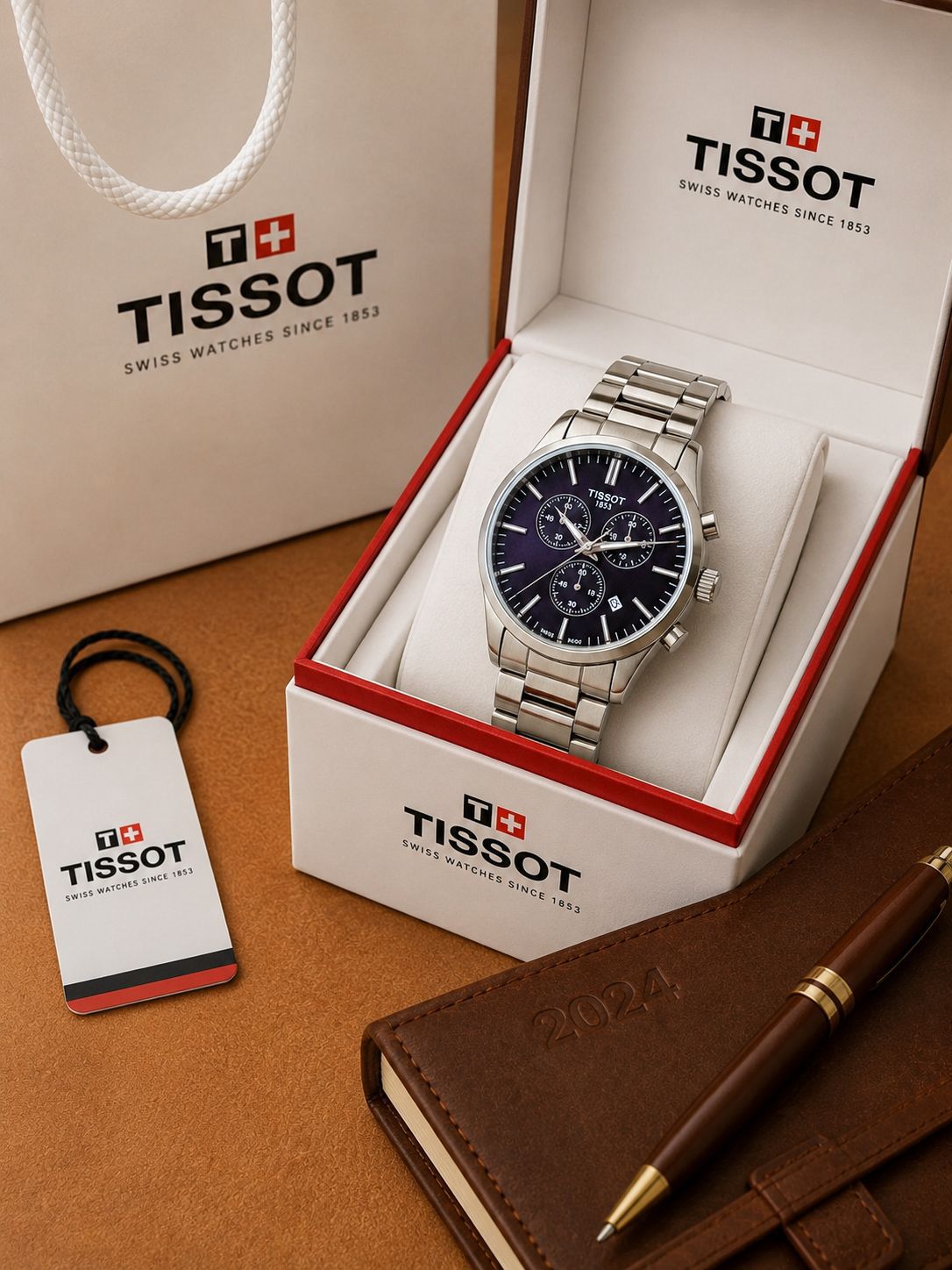 WhatsApp Image 2026-06-09 at 8.13.36 PM (2) Tissot 1853 Blue Dial Chronograph - Image 1