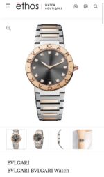 BVLGARI Rose Gold & Black Diamond Dial - Image 4