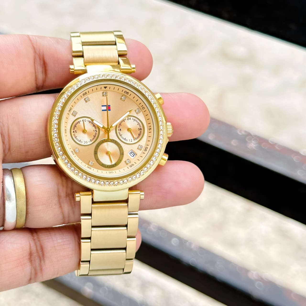 WhatsApp Image 2026-06-09 at 8.20.20 PM (1) Tommy Hilfiger Drop 2 Gold Chronograph - Image 1