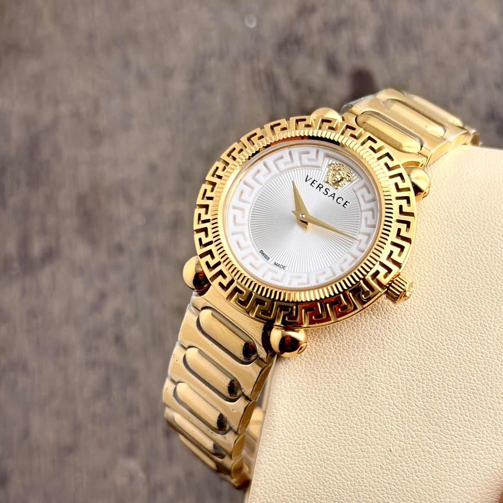 WhatsApp Image 2026-06-09 at 8.21.13 PM Versace VE6I00423 White Dial Gold - Image 1