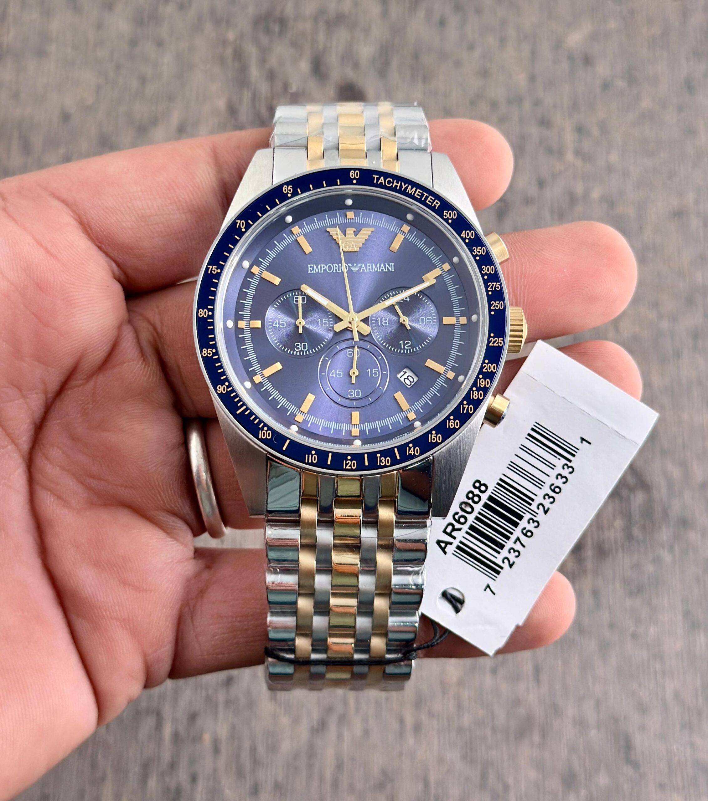 WhatsApp Image 2026-06-09 at 9.08.37 PM (1) Emporio Armani AR6088 Blue Dial Chronograph - Image 1