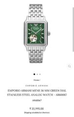 Emporio Armani AR6006 Green Sunray Dial - Image 3