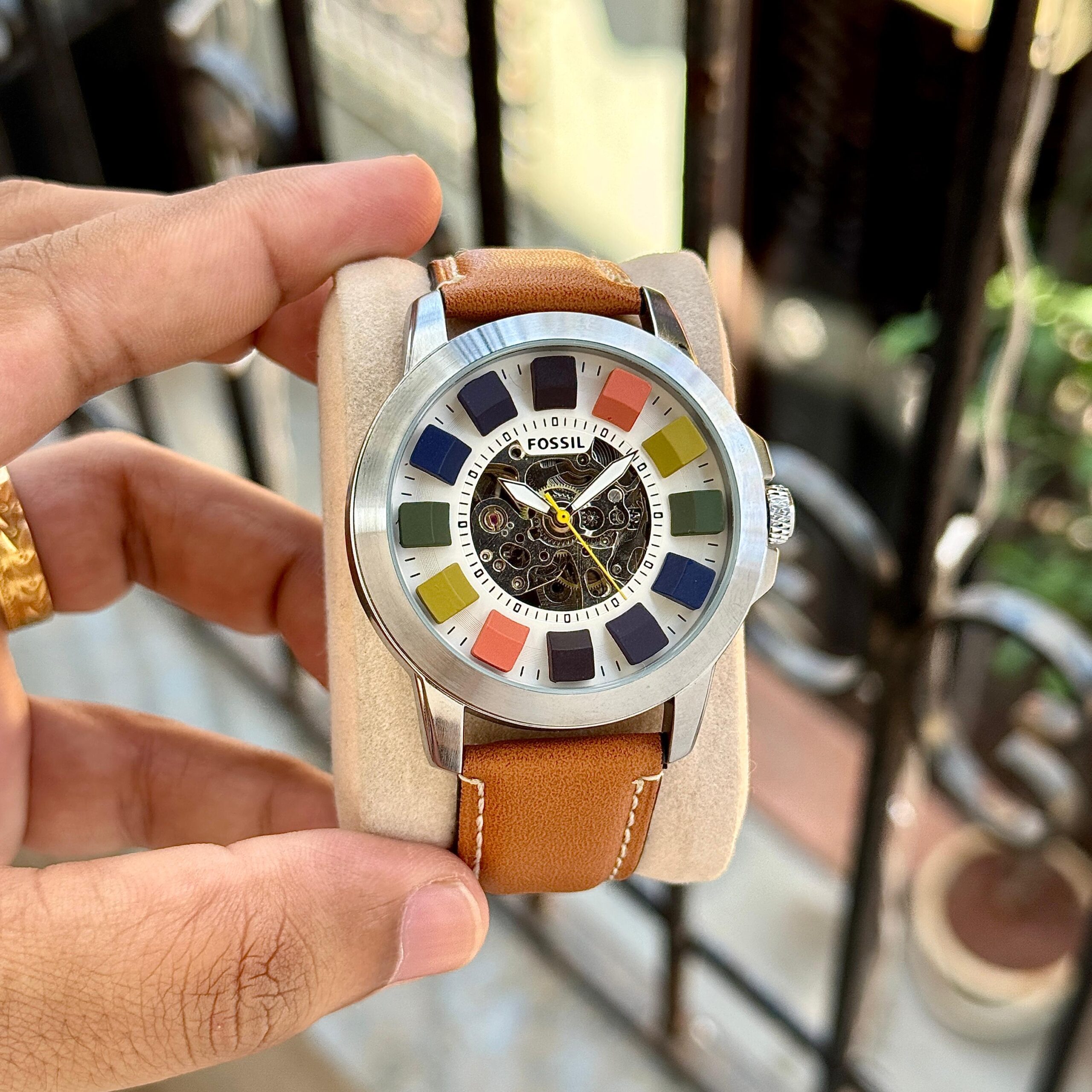 WhatsApp Image 2026-06-09 at 9.15.24 PM Fossil Grant Automatic Multicolour Skeleton Dial - Image 1