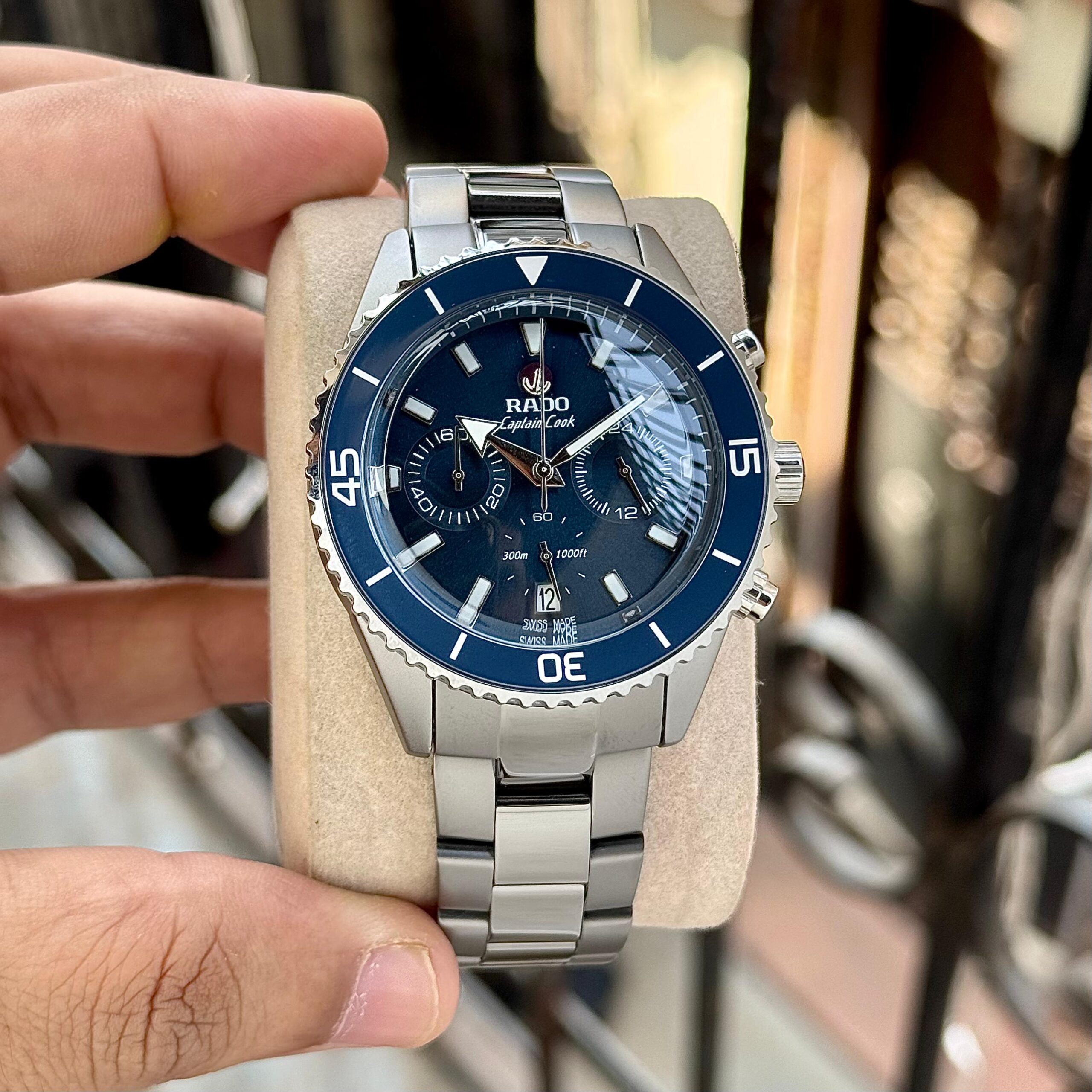 WhatsApp Image 2026-06-09 at 9.15.54 PM Rado Captain Ceramic Chronograph Blue Dial - Image 1