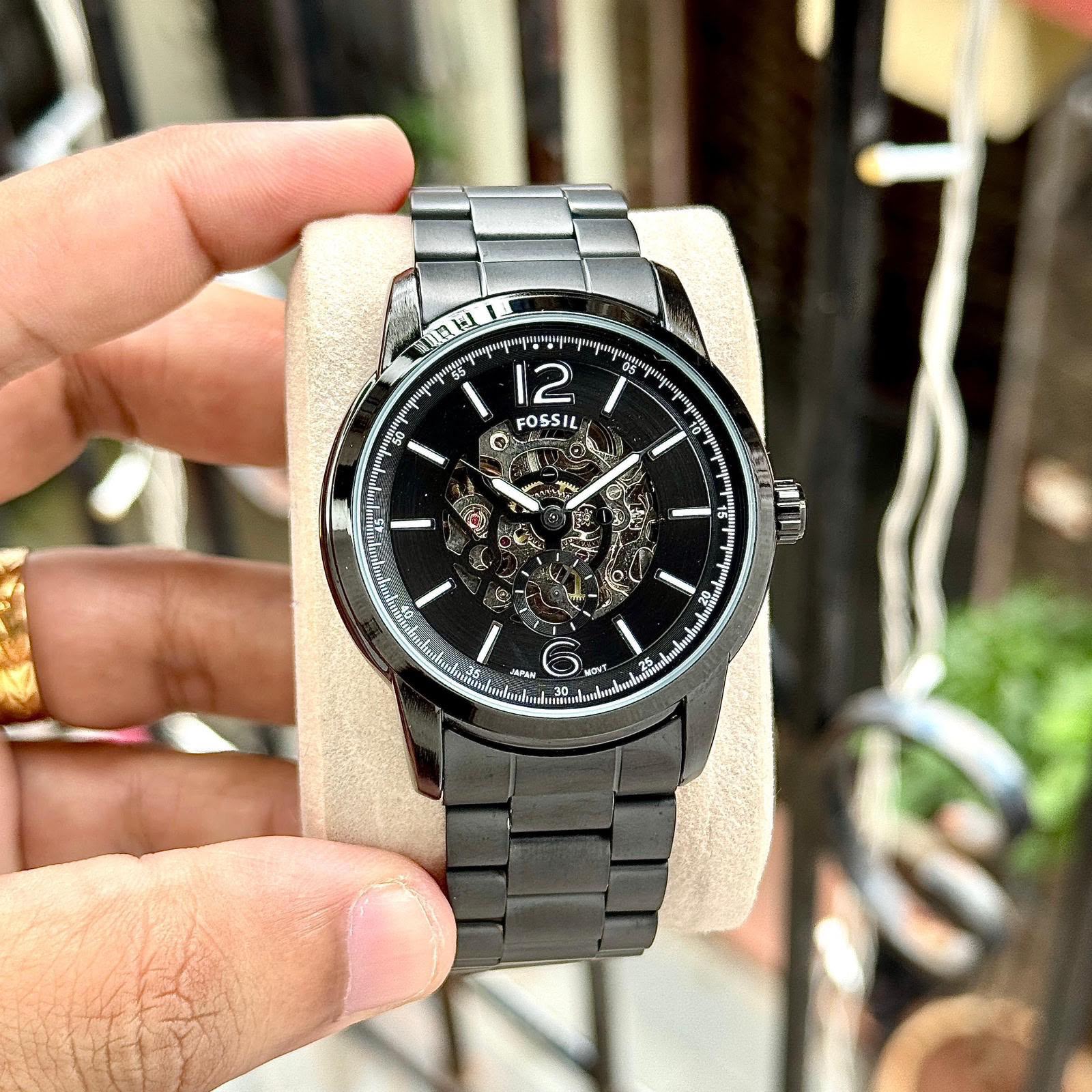 WhatsApp Image 2026-06-10 at 10.58.00 PM Fossil Automatic Skeleton Black Dial - Image 1