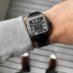 Cartier santos black leather edition