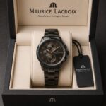 Maurice Lacroix Black & Rose Gold Chronograph - Image 2