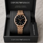 Emporio Armani Copper Case Black Dial - Image 2