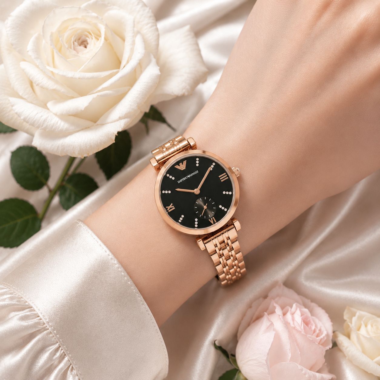 WhatsApp Image 2026-06-10 at 11.02.46 PM (2) Emporio Armani Copper Case Black Dial - Image 1