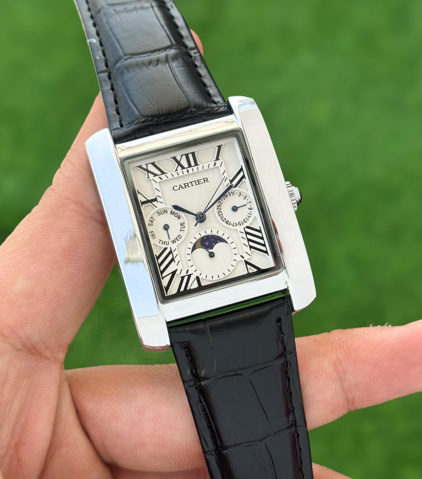 WhatsApp Image 2026-06-10 at 5.11.57 PM (2) Cartier Diastar Square Super Slim White Dial - Image 1