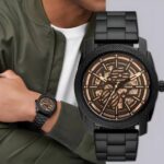 Fossil Automatic Skeleton Black Dial