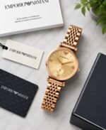 Emporio Armani Slim Golden Dial - Image 3
