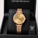 Emporio Armani Slim Golden Dial