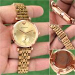 Emporio Armani Slim Golden Dial - Image 5