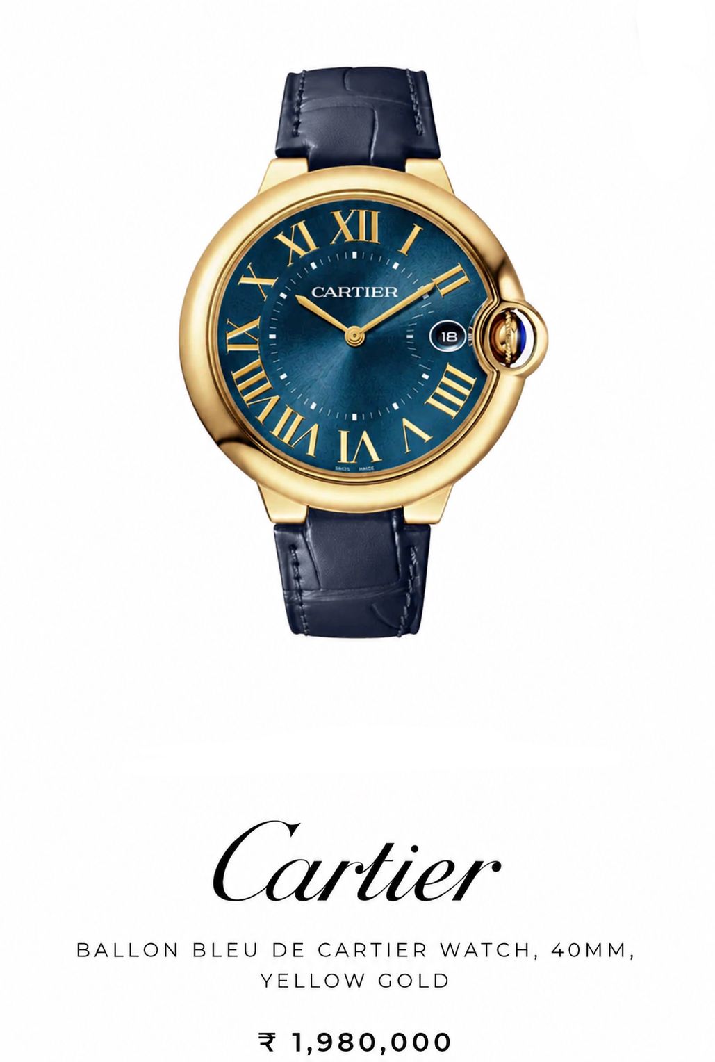 WhatsApp Image 2026-06-13 at 5.41.05 PM Cartier Ballon Bleu Gold Blue - Image 1