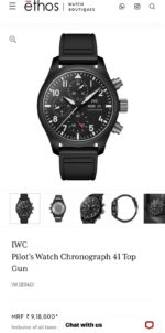 IWC Pilot's Top Gun Edition Chronograph - Image 3