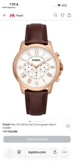 Fossil Roman Chronograph Brown - Image 2