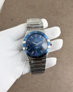 Omega Constellation Silver Blue Automatic - Image 3