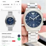 Emporio Armani Blue Sunray Dial - Image 5
