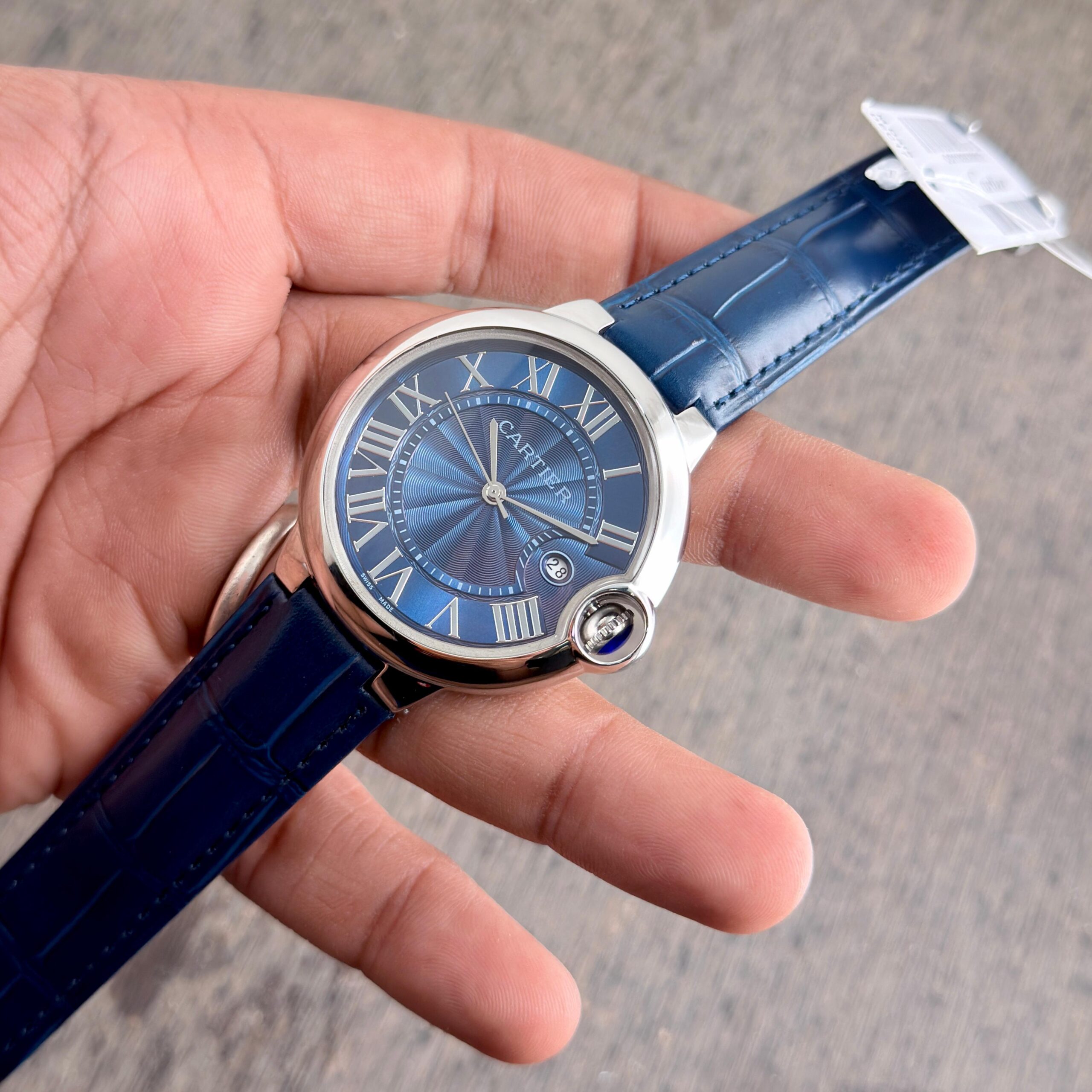 WhatsApp Image 2026-06-16 at 5.37.36 PM Cartier Ballon Bleu 42MM Blue Dial - Image 1