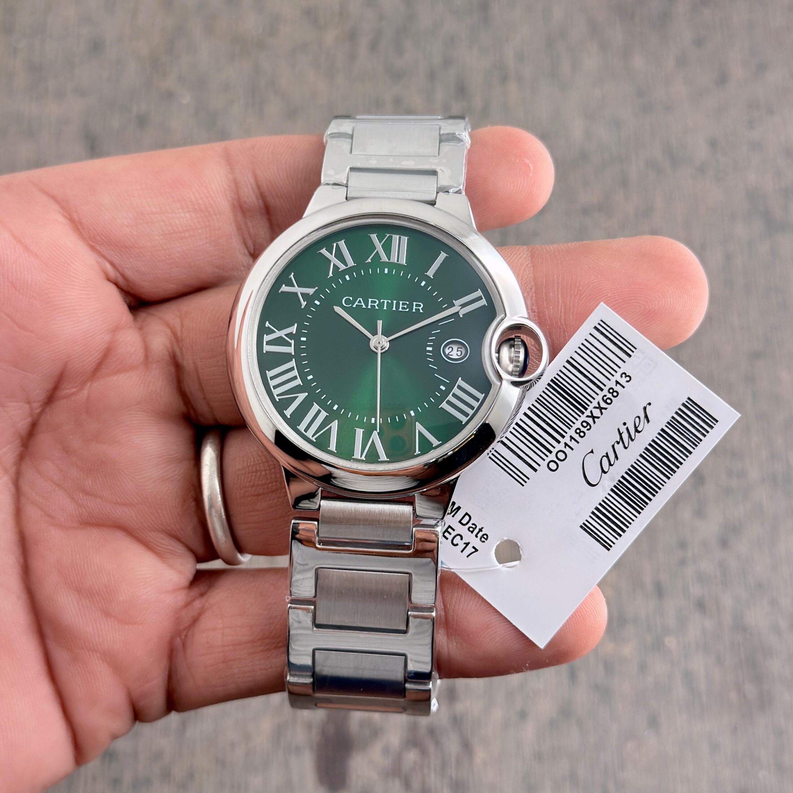 WhatsApp Image 2026-06-16 at 5.39.08 PM (2) Cartier Ballon Bleu 42MM Green Dial - Image 1