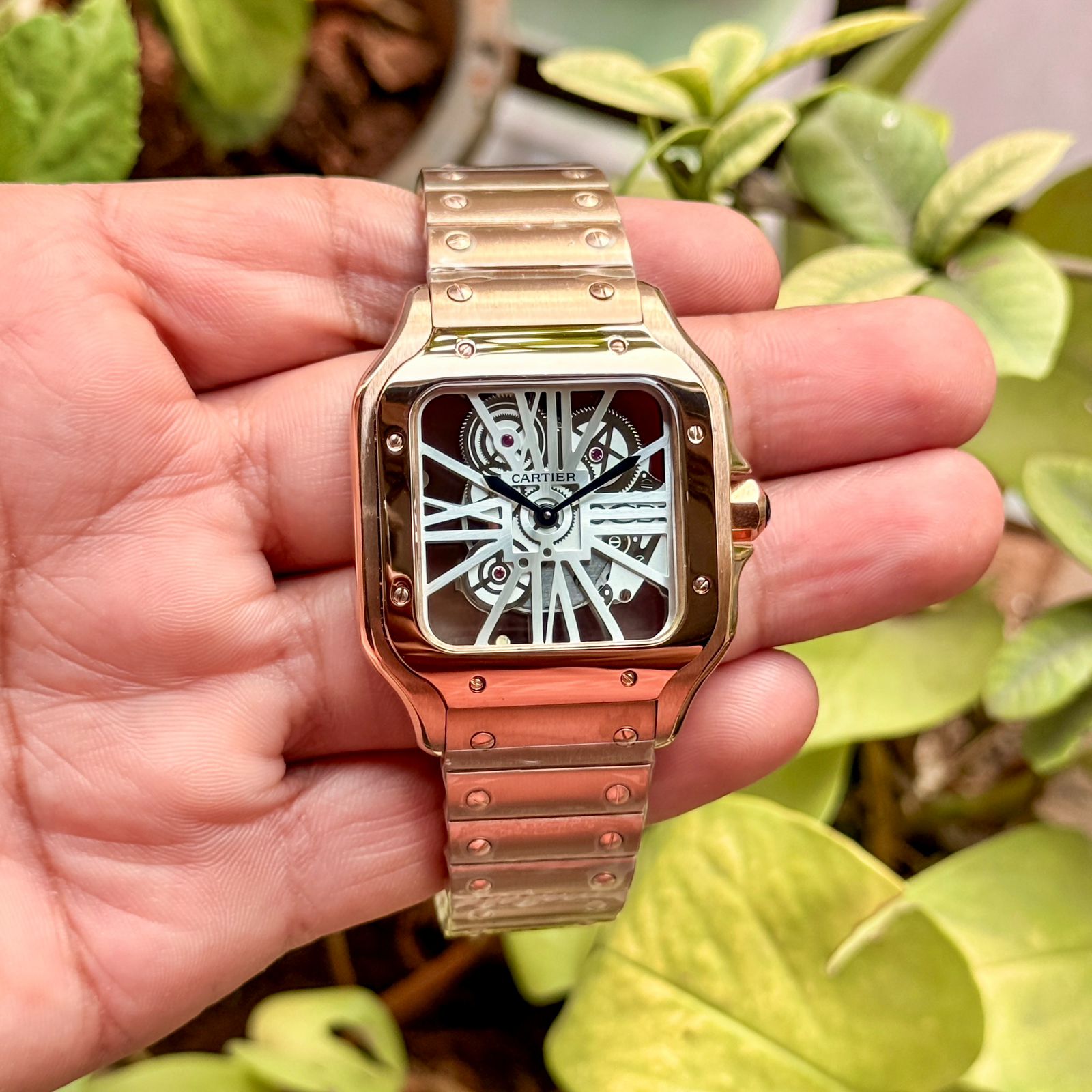 WhatsApp Image 2026-06-16 at 5.39.24 PM (2) Cartier D’Santos White Skeleton Dial - Image 1