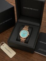 Emporio Armani Slim Ice Blue Dial - Image 3