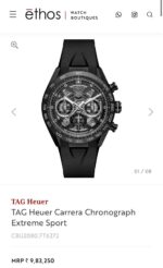 Tag Heuer White And Black Chronograph - Image 5
