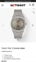 Tissot Automatic Grey Textured Dial - Image 2