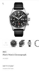 IWC Pilot’s  Black Chronograph - Image 3