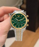 Emporio Armani Green Dial Chronograph - Image 3