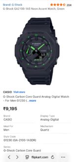 G Shock Casio Oak GA-2100-1A3 - Image 3