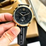 Versace Greca Gold Black Chronograph - Image 3