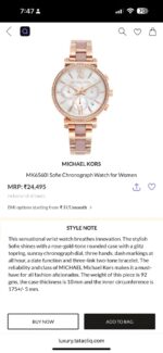 Michael Kors Sofie Rose Gold Pink Edition - Image 3