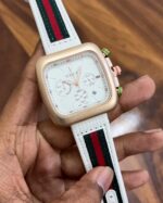 Gucci White Dial Chronograph - Image 2